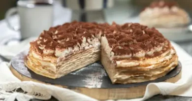 Палачинкова торта с маскарпоне — лесен и ароматен десерт